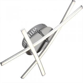 Plafón LED Trekant 3 Lámparas 15W, Iluminación Interior, Efecto Llama, Blanco Cálido, Dimensiones 45x45x9cm