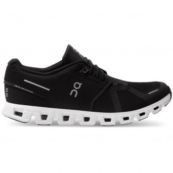 ON RUNNING Men's Cloud 5 Black White Trainers Size: 12, Colour: Black