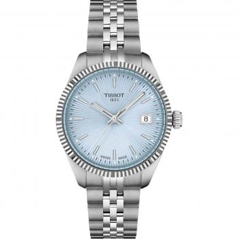 Tissot Ballade Women's Quartz Watch 34mm Steel with Light Blue Dial