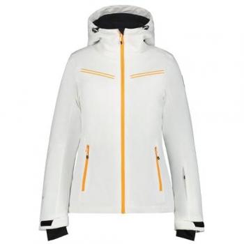 Chaqueta Fife Blanco Icepeak para mujer, características: diseño moderno, material resistente al agua, forro interior cálido, cierre frontal con cremallera, bolsillos laterales con cremalleras, ajuste en la cintura