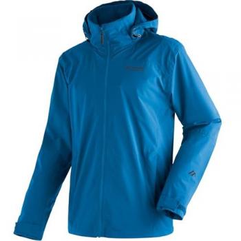 Maier Sports Metor Rec M Waterproof Outdoor Jacket for Men with Hood and Pockets in Imperial Blue
