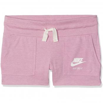 Nike G NSW Gym Vntg Pantalones Cortos, Niñas, Morado
