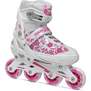 Roces Compy 8.0 - Patines en línea para niña, color Blanco