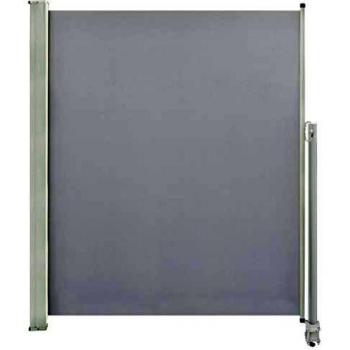 vidaXL Toldo Lateral Retráctil de Patio 160x300 cm Gris Cenador Carpa Pérgola