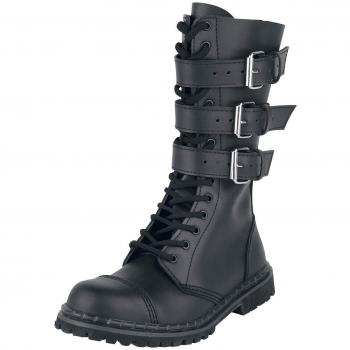 Brandit Phantom 3-Buckle Gothic Boots - Black - Size 47 for Men