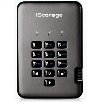 iStorage diskAshur PRO2 4TB 256-bit USB 3.1 FIPS Level 3 Certified, Secure encrypted Solid-State Drive