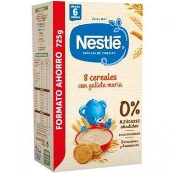 NESTLÉ Papilla 8 Cereales con Galleta María 725g