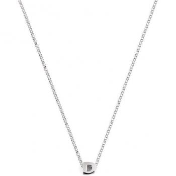 Collar Singularu Personalizado Single Letter Plata - Letra D