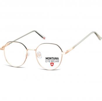 Montana Eyewear MM586 MM586B Armazones para Hombre Dorados 50 Lentes Recetadas