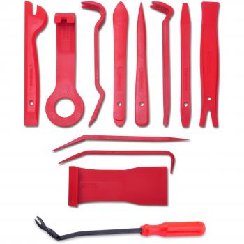 Herramientas de extracción de panel 5 piezas - kit de eliminación de tapicería de alta calidad - Extractor de cierre fácil de usar para el panel de instrumentos de la moldura de recorte de puerta - El último raspador de la barra de agarre que c