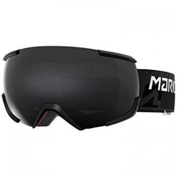 Marker 16:10+Map w/Black Light Gafas de esquí, Unisex Adulto, Negro Claro HD, Talla única