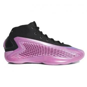 Zapatillas de baloncesto Adidas Anthony Edwards 1 Mid negras, talla 42, malla/sintético