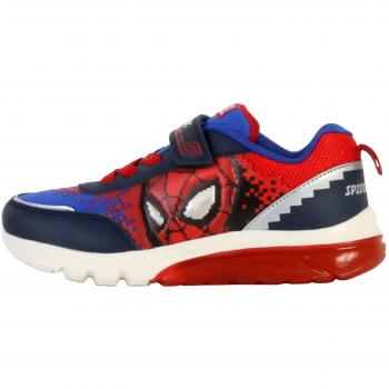 Zapatillas Geox J Ciberdron para Niño, Modelo Deportivo con Velcro, Color Azul Marino y Rojo