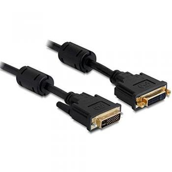 Cable de extensión DVI 24+5 macho a hembra, Dual Link, 3 m negro