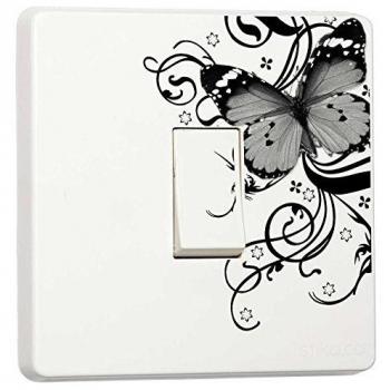 Pegatinas stika.co para decoración de interruptor de luz con diseños de flores, animales, naturaleza, deporte