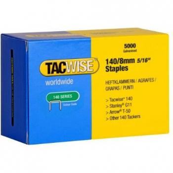 TACWISE 0341 Grapas galvanizadas de tipo 140/8 mm, 8 mm, Set de 5000 Piezas