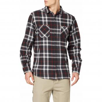 Craghoppers Camisa Riffelap LS para Hombre, Hombre, Camisas, CMS613 Q2N80, Pimienta Negra a Cuadros, XL