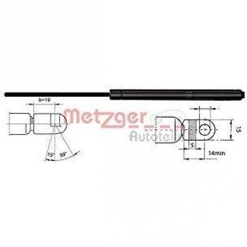 Amortiguador de maletero METZGER para VW Transporter T3 2110030