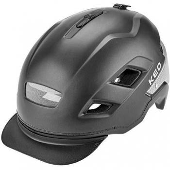 KED Berlin - Casco de Bicicleta - Negro Contorno de la Cabeza M | 52-58cm 2019