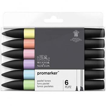 Set de 6 Rotuladores Promarker Tonos Pastel Winsor & Newton