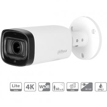 Cámara Bullet Analógica 4K 8MP con Lente Varifocal 2.7-13.5mm Motorizada IP67 12V Dahua HFW1801R-Z-IRE6