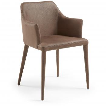 Kavehome Silla con brazos Croft, Marrón
