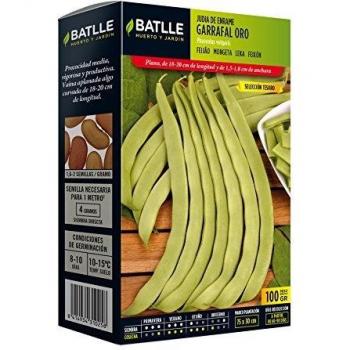 Semillas Leguminosas - Judía de enrame Garrafal Oro 100g - Batlle