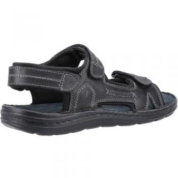 Hush Puppies Alistair Men's Black Summer Sandals - Size 9 UK