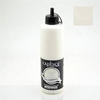 Cadence Pintura acrílica multisuperficie, color blanco puro, 500 ml, a base de agua, para todas las superficies