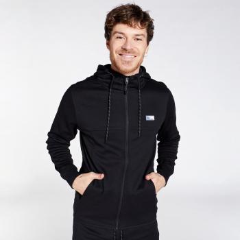 Sudadera con cremallera Jack & Jones para hombre modelo Jcoair en color negro