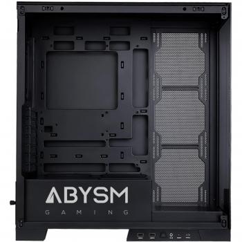 Abysm Danube Sava H500 Black Torre ATX, ITX, Micro ATX con Lateral y Frontal de Cristal Templado, Bahías 3.5 y 2.5, Puertos USB-A