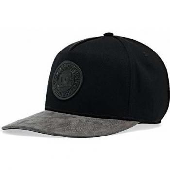 DC Shoes Racks-Gorra con Ajuste Posterior A Presión para Hombre, Niños, Black, One Size