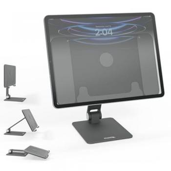 Plugable Technologies Magnetic Tablet Holder for MagSafe iPad Pro 12.9 Stand Portable Foldable 360 Rotating Stand (AMS-STAND13)