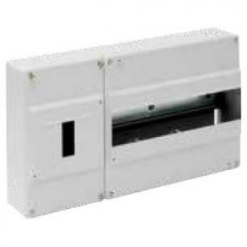 Solera 198 - Caja para ICP y distribución. ICP de 1 a 4 elmentos y hasta 40A. 348x188x55.Color gris.Superficie.