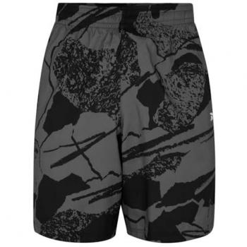 Pantalón Corto Reebok Workout Ready Estampado Total Gris/Negro - S