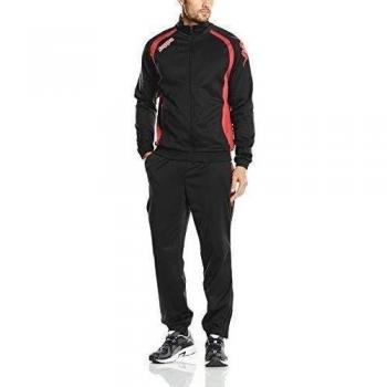 Kappa Bolzano - Chándal para hombre, color negro / rojo, talla YS