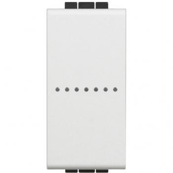 Deviador Conectado BTicino Living Light Blanco N4003C - Smart, Carga Máxima 250W, LED Azul Luminoso 230V