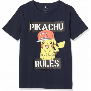 Name IT NOS Nkmpokemon Minik SS Top Noos LIC Camiseta, Azul