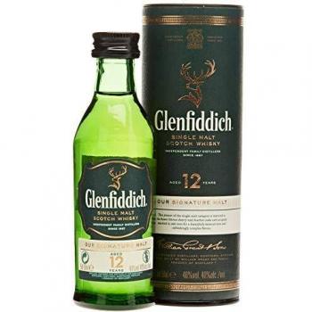 Glenfiddich 12 Years Old Single Malt Scotch Whisky 40% Vol. 0,05l in Giftbox