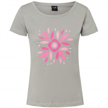 Izas Dadia Camiseta de Manga Corta, Mujer, Gris/Fuxia, XL