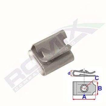 Elemento de montaje de motocicleta ROMIX C70413 - Grapa para fijación, fabricada en material resistente, compatible con diversas marcas y modelos de motocicletas, diseño optimizado para facilitar la instalación y asegurar un ajuste firme