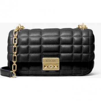 Michael Kors Tribeca Quilted Leather Shoulder Bag - Black - Women's One Size