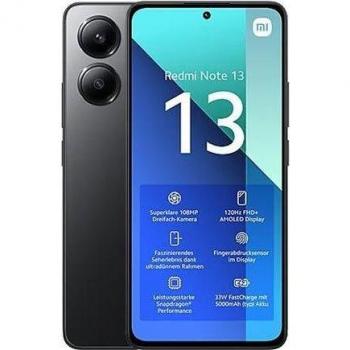 Smartphone Xiaomi Redmi Note 13 4G, Pantalla AMOLED 6.67'' 120Hz, Cámara Triple de 108MP, Procesador Snapdragon 685, Dual SIM, 128GB, 8GB RAM, Bater