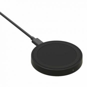 Cargador Inalámbrico Qi 10W Carga Rápida Diseño Compacto Negro