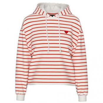 Women's Striped Hoodie Pieces Chilli