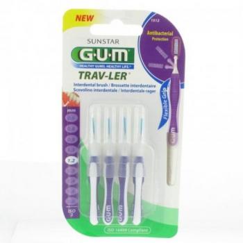 GUM CEPILLO INTERDENTAL 1512 TRAV-LER EXTRAFINO 1.2 MM CILINDRICO