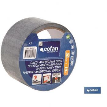 Cinta Americana Gris 180 Micras 48 mm x 50 m