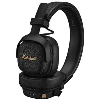 Auriculares Inalámbricos Marshall Milton A.N.C. con Cancelación Activa de Ruido, 80h de Autonomía, Plegables, Color Negro