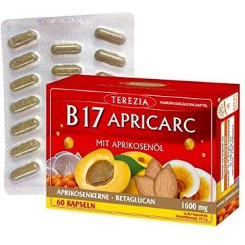 Terezia B17 Apricarc with Apricot Kernel Oil 60 Vegetable Capsules