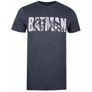 DC Comics Batman Text Camiseta, Gris